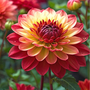 Георгин Оникс Найт купить по цене от 590р. в интернет-магазине «Посадика» с доставкой почтой в в Москве и по всей России – [изображение №1].